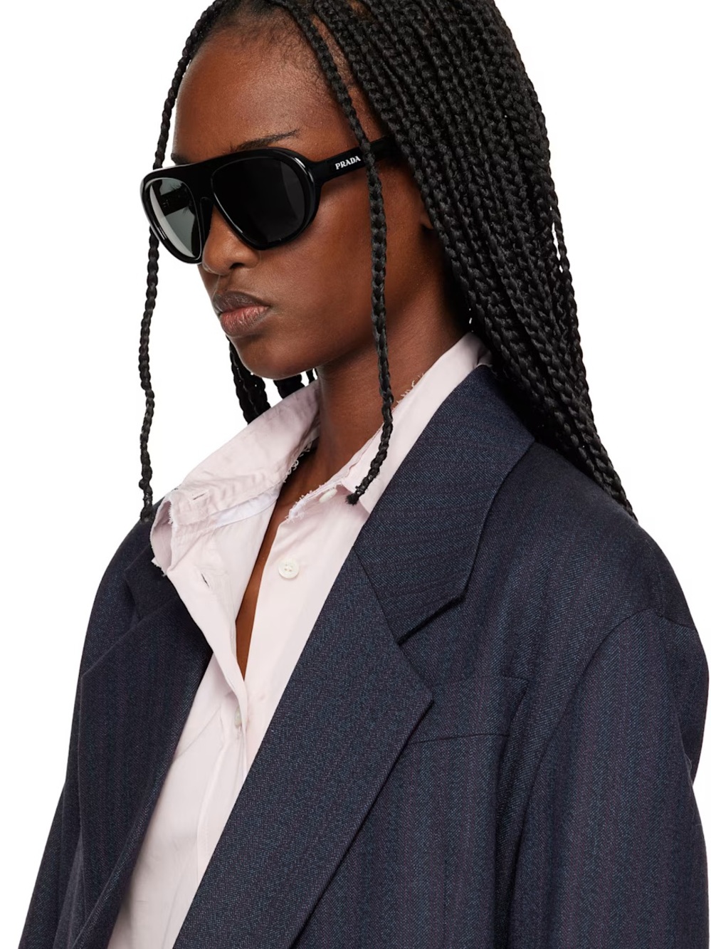 Black Polarized womens Sunglasses - Classic Wrap Style